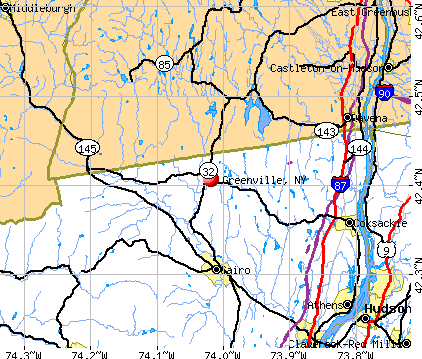 Greenville, NY map