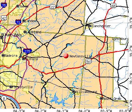 Newtonsville, OH map