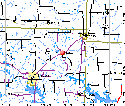 Calhoun, MO map