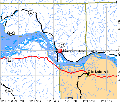 East Cathlamet, WA map