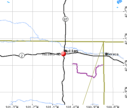 Mullen, NE map