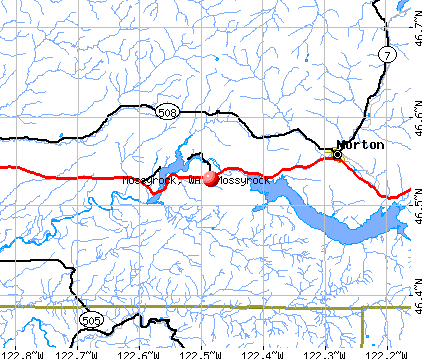 Mossyrock, WA map