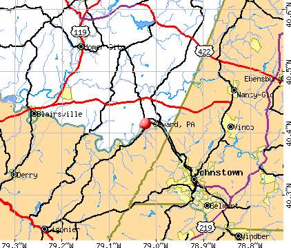 Seward, PA map