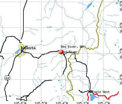 Red River, NM map