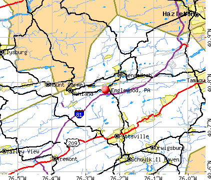 Englewood, PA map