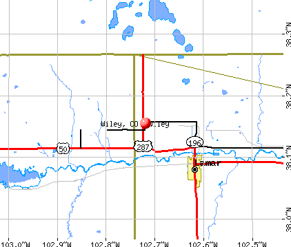 Wiley, CO map