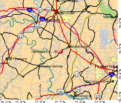 Keedysville, MD map