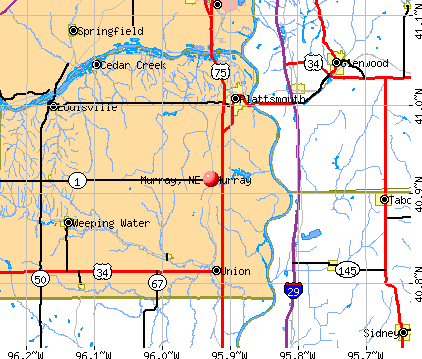 Murray, NE map