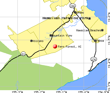 Fern Forest, HI map