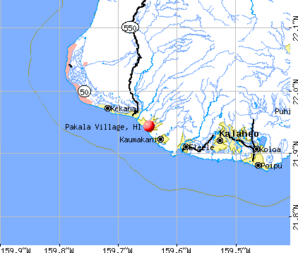 Pakala Village, HI map