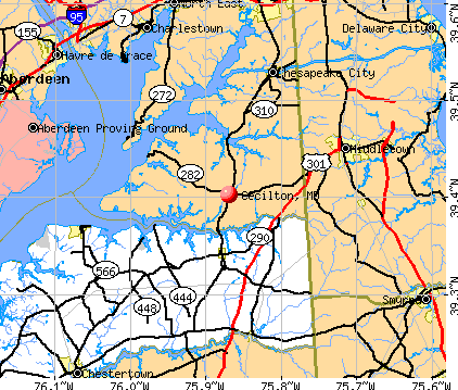 Cecilton, MD map