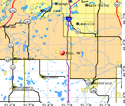 Elko, MN map