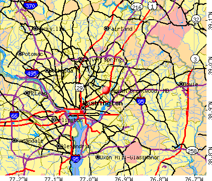 North Brentwood, MD map