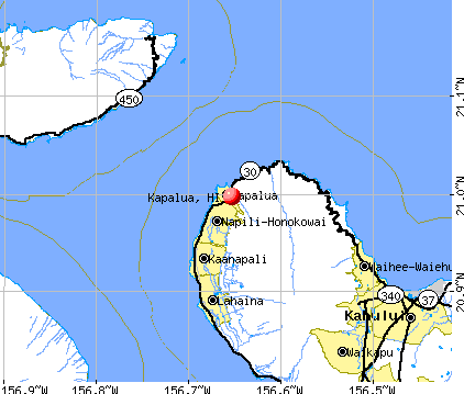 Kapalua, HI map