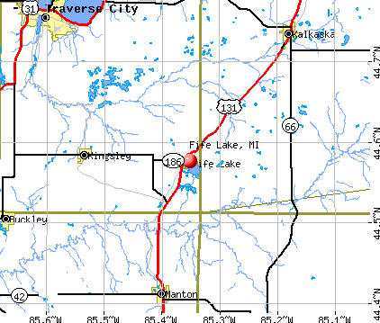 Fife Lake, MI map