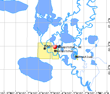 Nunapitchuk, AK map