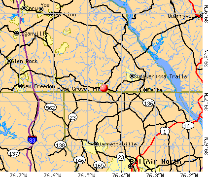 Fawn Grove, PA map