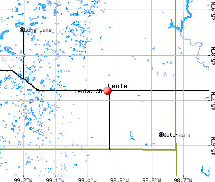 Leola, SD map
