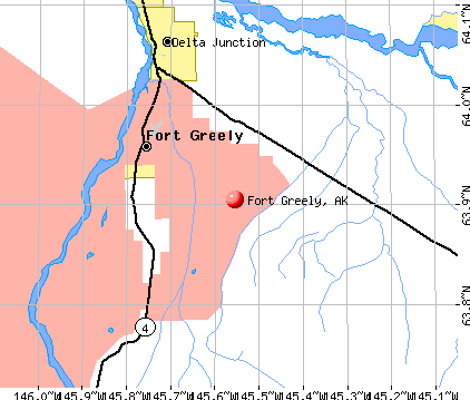 Fort Greely, AK map