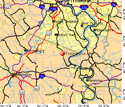 Finleyville, PA map