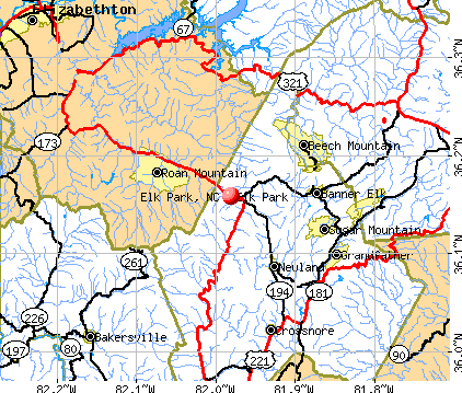 Elk Park, NC map