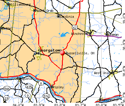 Russellville, OH map