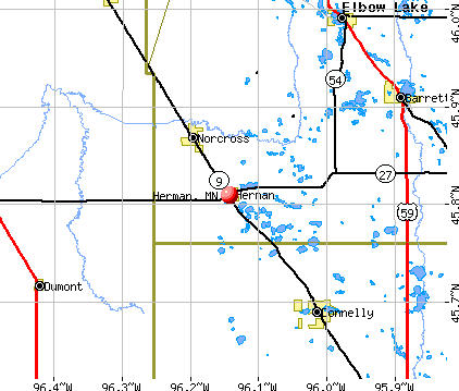 Herman, MN map