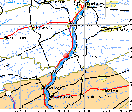 Port Trevorton, PA map