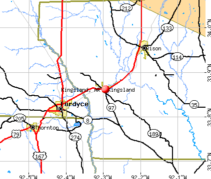 Kingsland, AR map