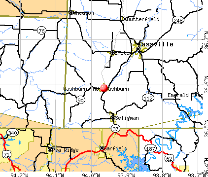 Washburn, MO map
