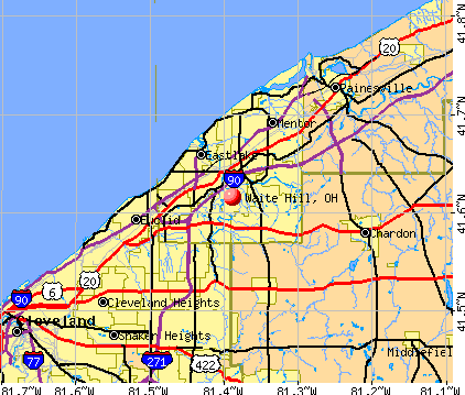 Waite Hill, OH map