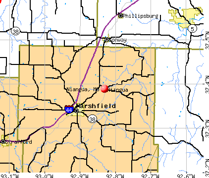 Niangua, MO map