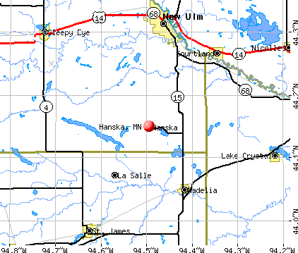 Hanska, MN map