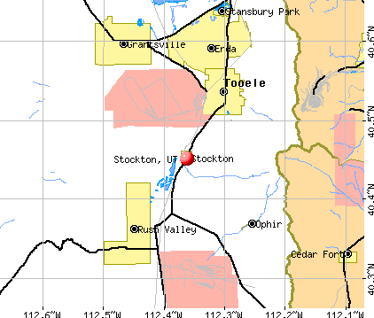 Stockton, UT map