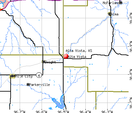 Alta Vista, KS map