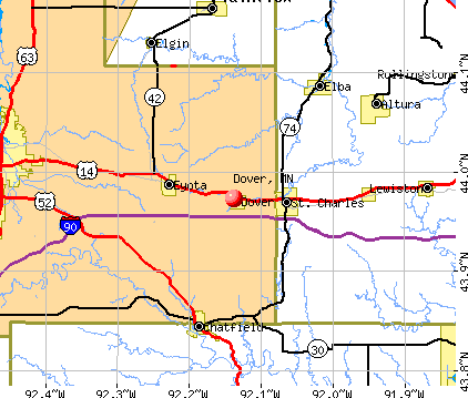 Dover, MN map