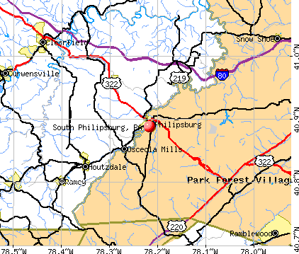 South Philipsburg, PA map