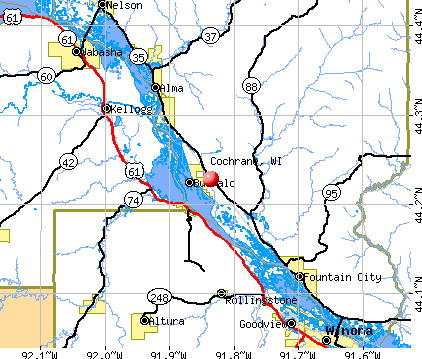 Cochrane, WI map