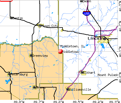 Middletown, IL map