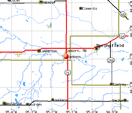 Sanborn, MN map