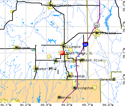 Mount Clare, IL map