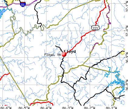 Floyd, VA map
