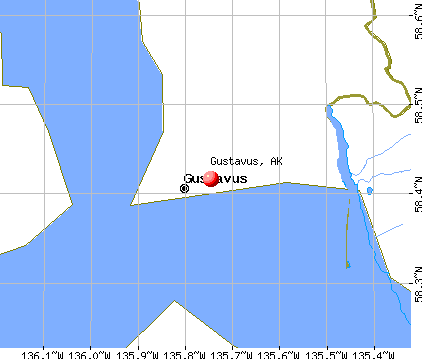Gustavus, AK map