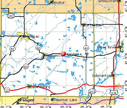Vandalia, MI map
