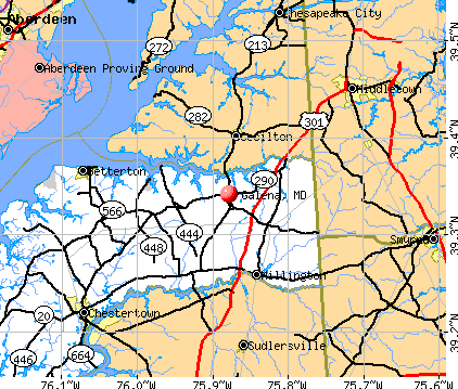 Galena, MD map