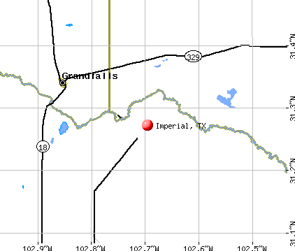 Imperial, TX map