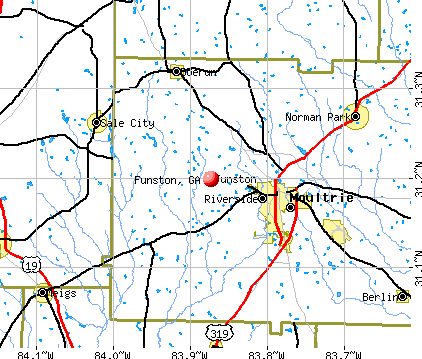 Funston, GA map