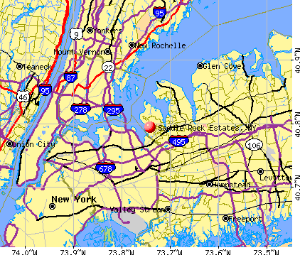 Saddle Rock Estates, NY map