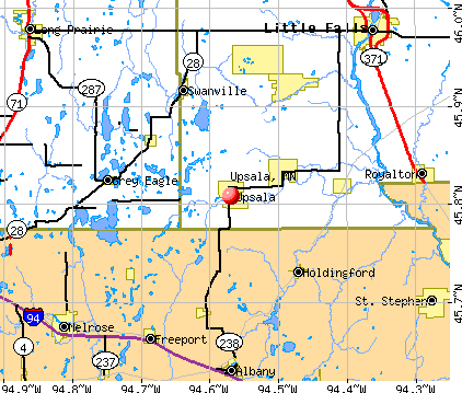 Upsala, MN map