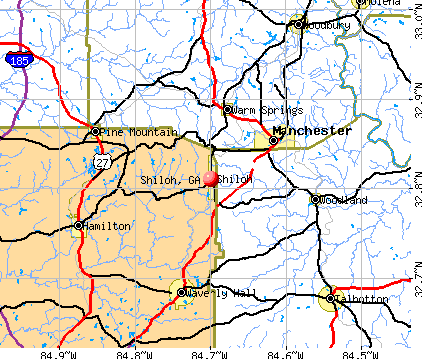 Shiloh, GA map